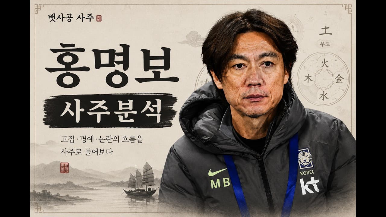 (뱃사공 사주) 홍명보감독 사주분석